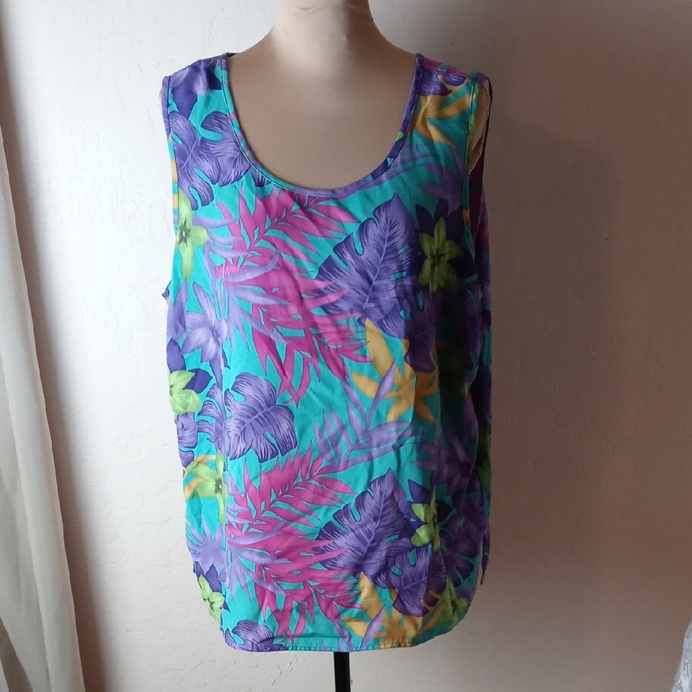 Apparenza Floral Sleeveless Top - Multicolor